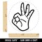 OK Okay Hand Sign Rubber Stamp for Stamping Crafting Planners